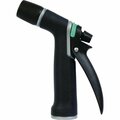 All-Source Gilmour Metal Adjustable Rear Trigger Pistol Nozzle, Black & Green 813702-1001